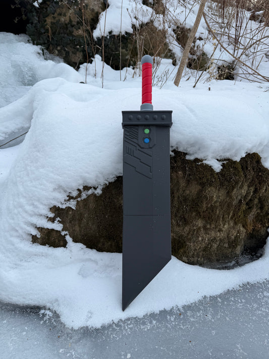 3D‑Printed Buster Sword Cosplay Prop – Large Fantasy Inspired Sword