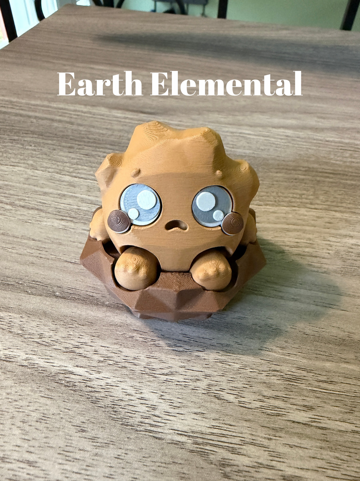 Elemental Fidget Clicker | Air Fire Water Earth Elementals | Cute Desk Toy | Collectible Fidget Clicker | Element Spirit Figurine